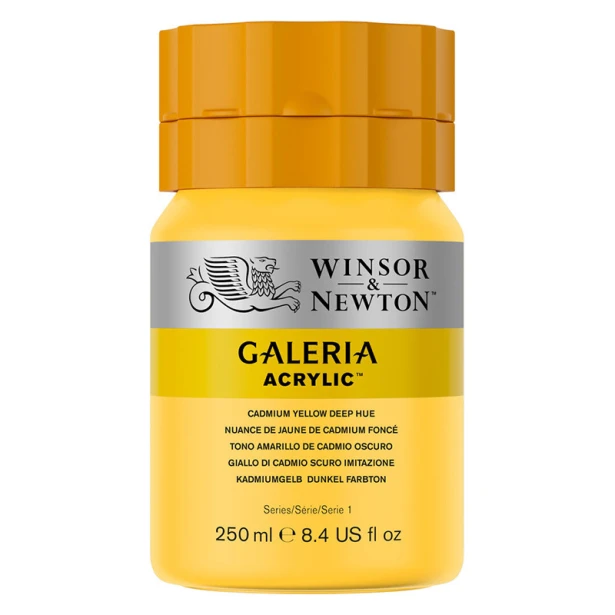 115 Cadmium yellow deep hue, farba akrylowa serii Galeria 250 ml