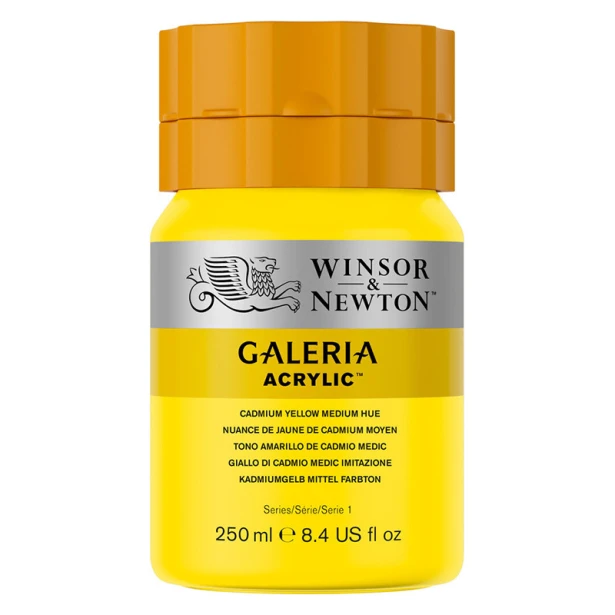 120 Cadmium yellow medium hue, farba akrylowa serii Galeria 250 ml