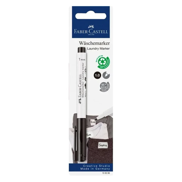 Czarny pisak do tkanin Faber-Castell
