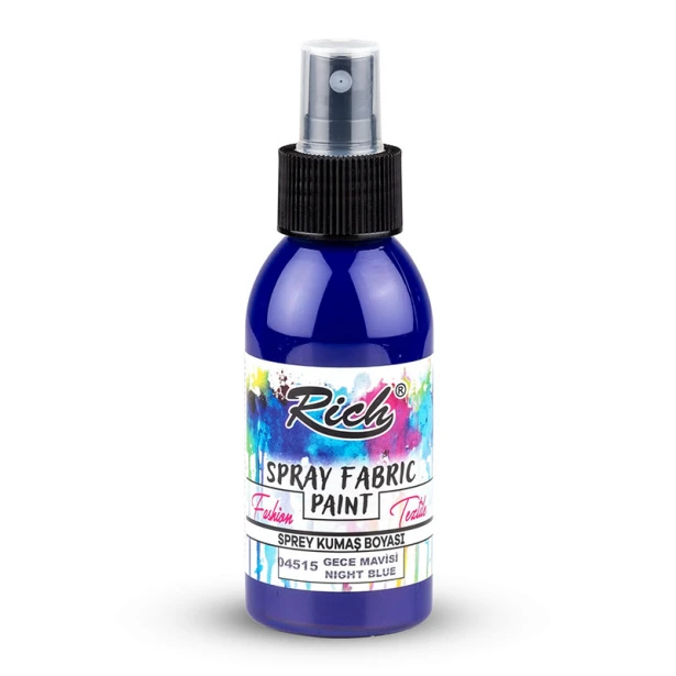 04515 Night Blue, farba do tkanin w sprayu Rich 100 ml