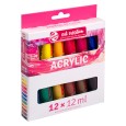 Zestaw farb akrylowych Art Creation, Talens 12 x 12 ml
