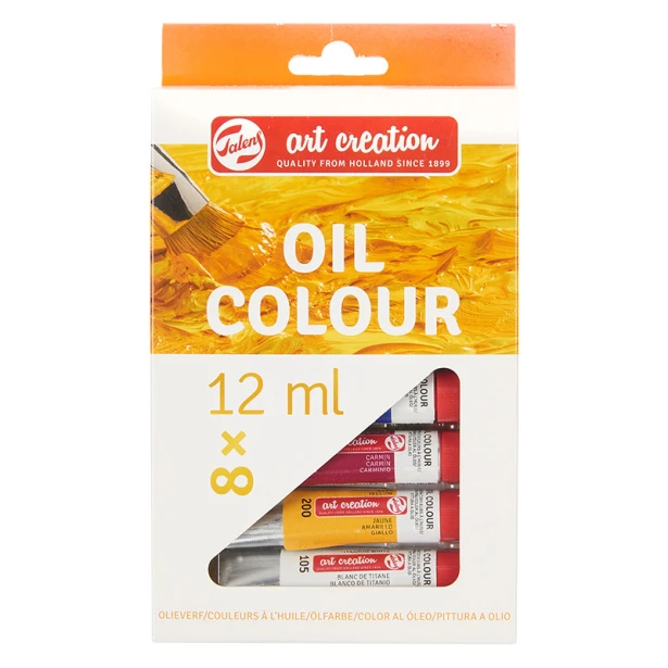 Farby olejne Art Creation Talens, zestaw 8 x 12 ml