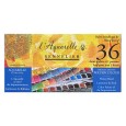 Farby akwarelowe w półkostkach L'Aquarelle, Sennelier, Metal 36