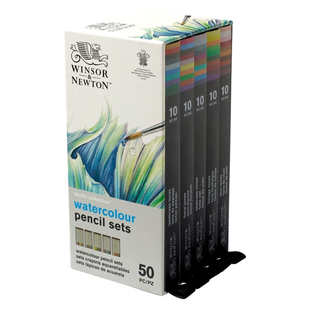 Komplet kredek akwarelowych Winsor &amp; Newton 50 kol.