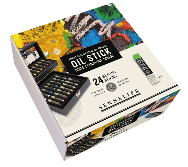 Oil Stick Mini farby olejne w sztyftach Sennelier, 24 kolory