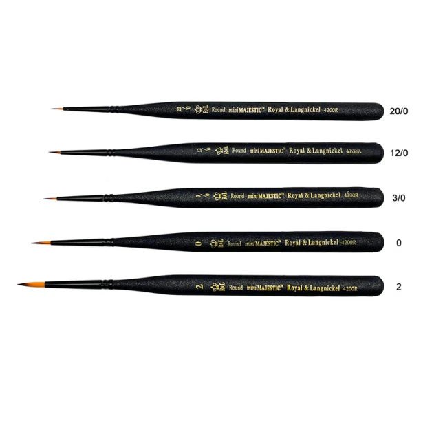 Pędzel mini Majestic 4200R nr 2, Royal &amp; Langnickel