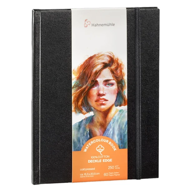 Watercolour Book Deckle Edge Hahnemuhle 15.3 x 20.5 cm