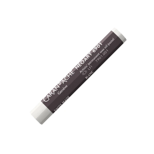 001 White, woskowo-olejna pastel Neoart 6901