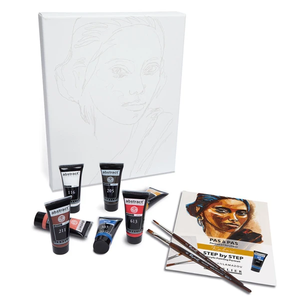Kabari – farby akrylowe Abstract 7 x 21 ml + akcesoria