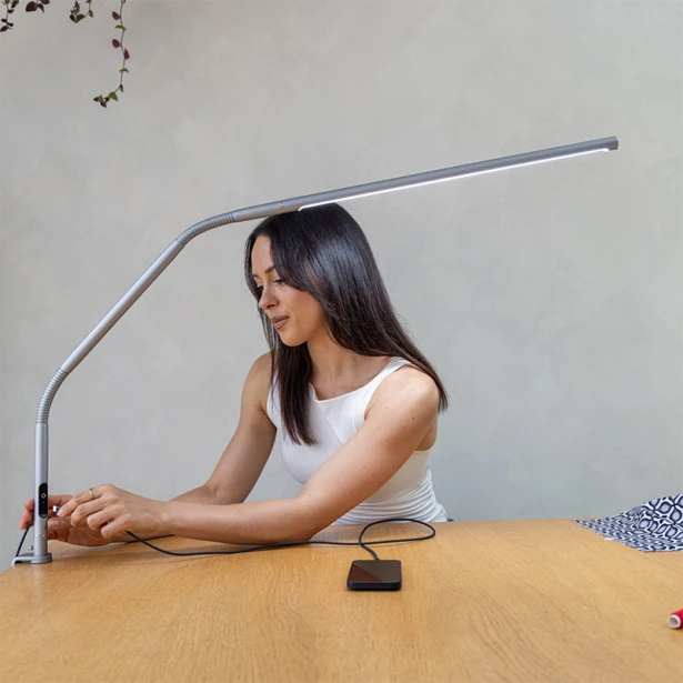 Lampa stołowa Slimline 4 LED, Daylight / Ice Grey