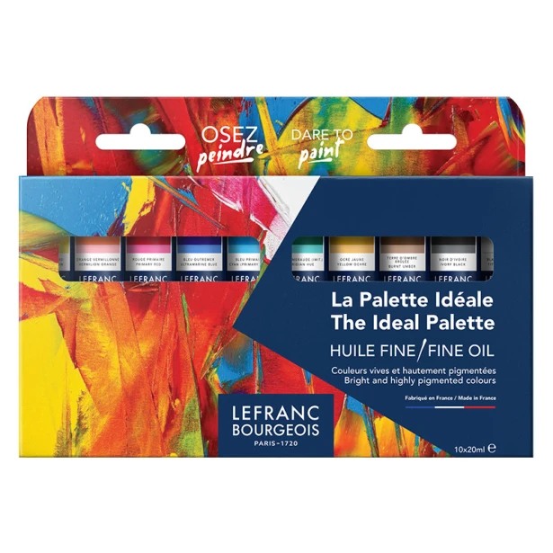 Zestaw farb olejnych The Basics L&amp;B 10 x 20 ml