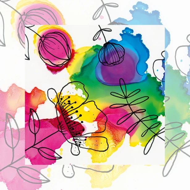 Tusze alkoholowe Flower Alkohol Ink Marabu, 3 x 20 ml