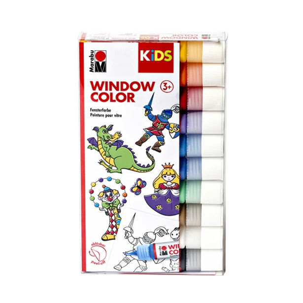 Favourites, farby witrażowe Window Color Marabu 10 x 25 ml