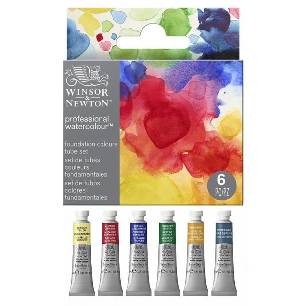 Foundation Colours, akwarele Professional W&amp;N, 6 x 5 ml