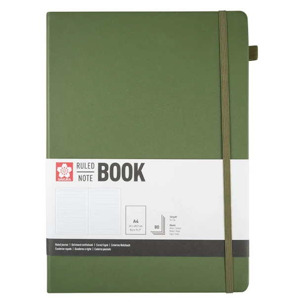 Szkicownik Ruled Book Sakura, 21 x 30 cm / Pine Needle