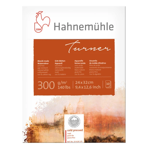 Blok akwarelowy Turner Hahnemuhle CP 24 x 32 cm, 300 g/m²