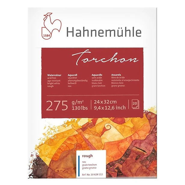 Blok akwarelowy Torchon Hahnemuhle 24 x 32 cm, 275 g/m²