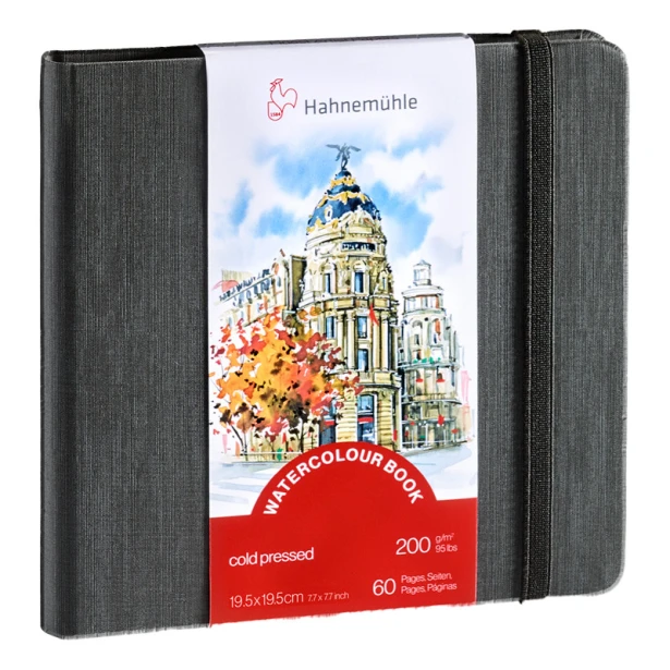 Watercolour Book Hahnemuhle 19 x 19 cm, 30 ark. 200 g/m²