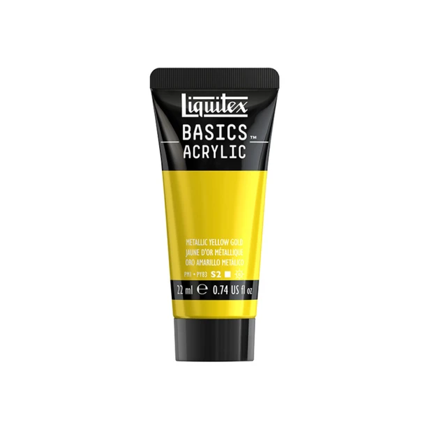 343 Metallic Yellow Gold, farba akrylowa Liquitex 22 ml