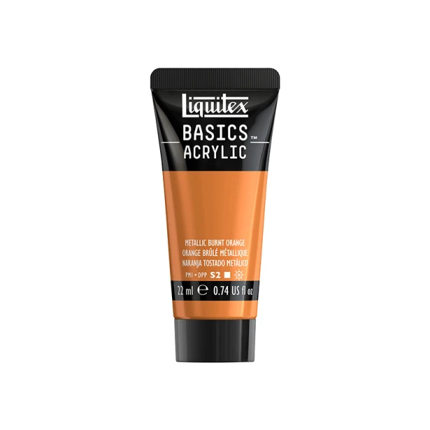 344 Metallic Burnt Orange, farba akrylowa Liquitex 22 ml