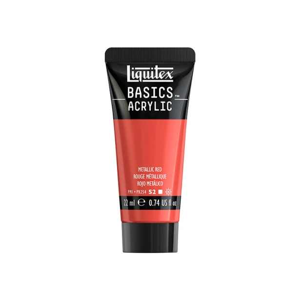 345 Metallic Red, farba akrylowa Liquitex 22 ml