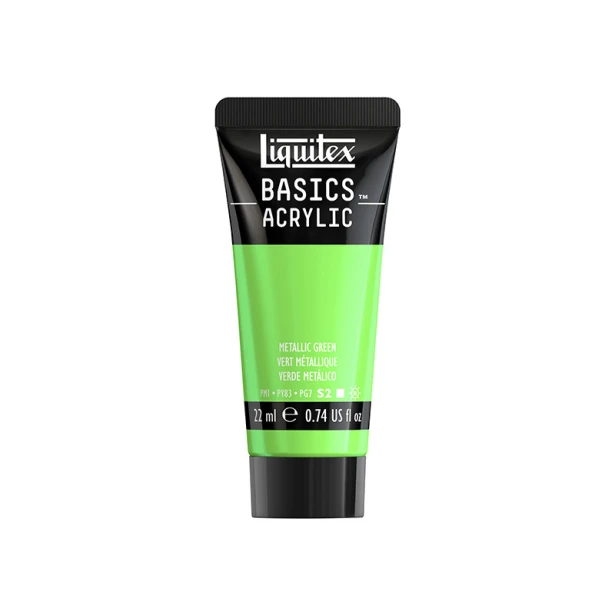 346 Metallic Green, farba akrylowa Liquitex 22 ml