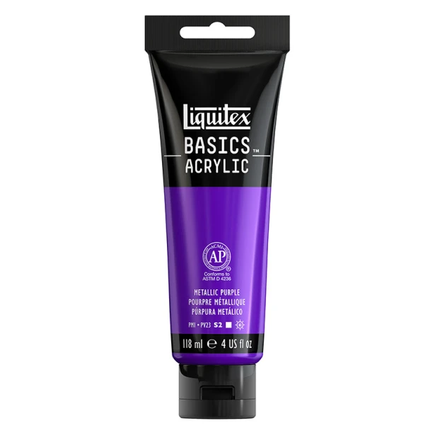 340 Metallic Purple, farba akrylowa Liquitex 118 ml