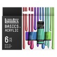 Metallic Colors farby akrylowe Liquitex, 6 x 22 ml
