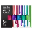 Metallic Colors farby akrylowe Liquitex, 6 x 118 ml