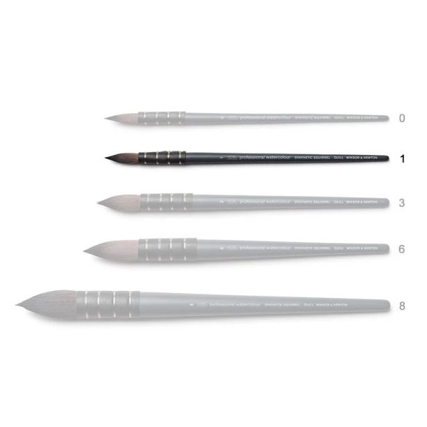 Pędzel Synthetic Squirrel Quill nr 1, W&amp;N
