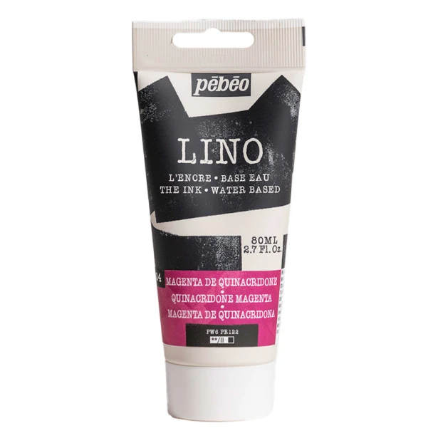 04 Quinacridone Magenta, farba do linorytu LINO Pebeo 80 ml