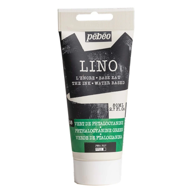 08 Phthalo Green, farba do linorytu LINO Pebeo 80 ml