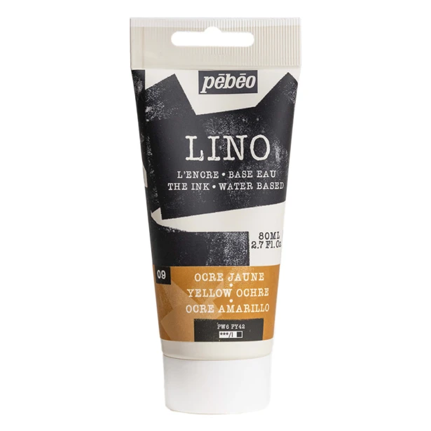 09 Yellow Ochre, farba do linorytu LINO Pebeo 80 ml