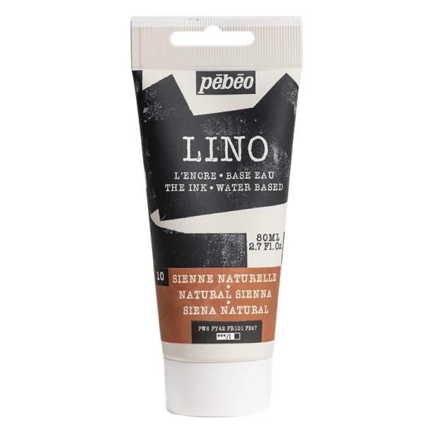 10 Natural Sienna, farba do linorytu LINO Pebeo 80 ml