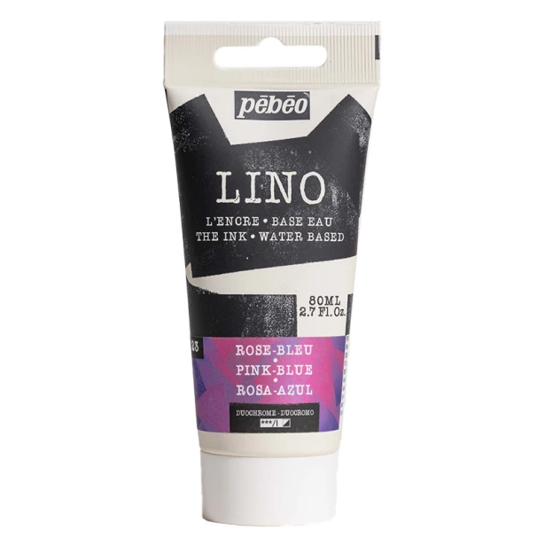 23 Pink-Blue, farba do linorytu LINO Pebeo 80 ml