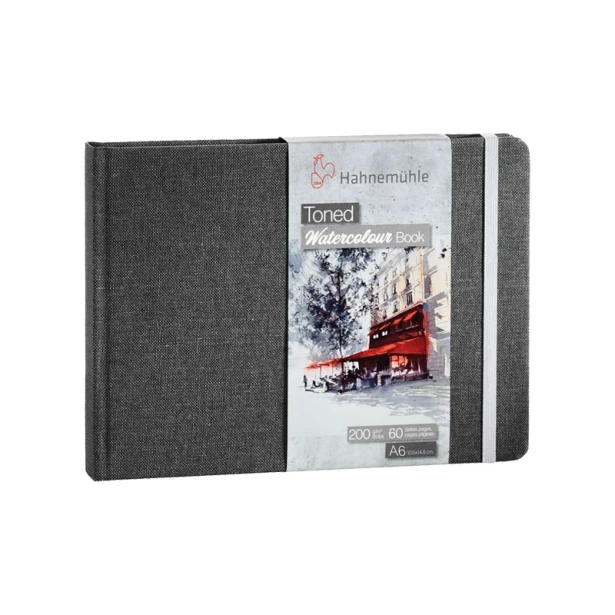 Toned Watercolur Book Grey Hahnemuhle, 200 g, A6