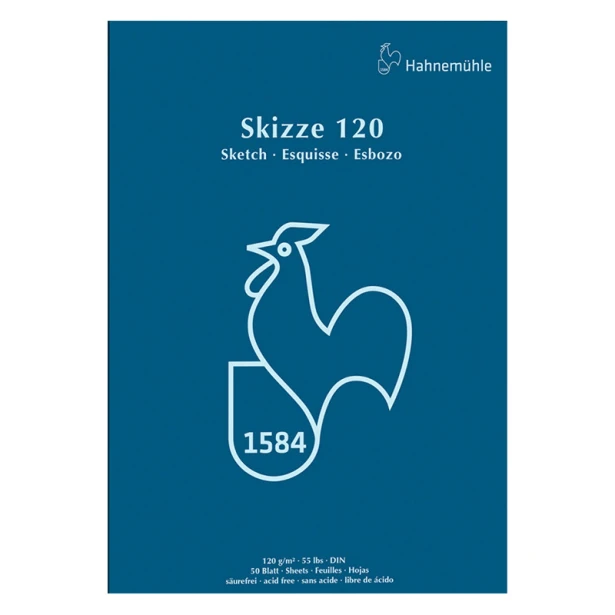 Blok szkicowy Skizze 120 Hahnemuhle, 50 ark. A5