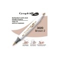 3020 Brown 2, dwustronny pisak akrylowy Graph'it Go!