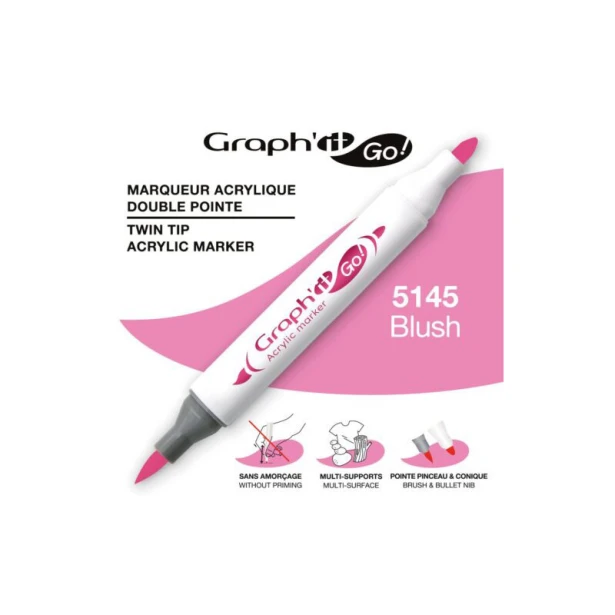 5145 Blush, dwustronny pisak akrylowy Graph'it Go!