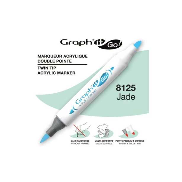 8125 Jade, dwustronny pisak akrylowy Graph'it Go!