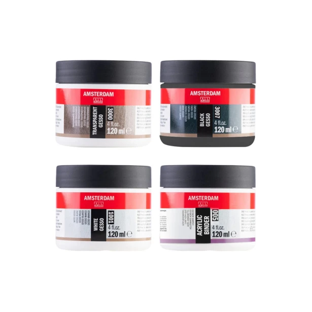 Prep &amp; Prime zestaw mediów Amsterdam 4 x 120 ml