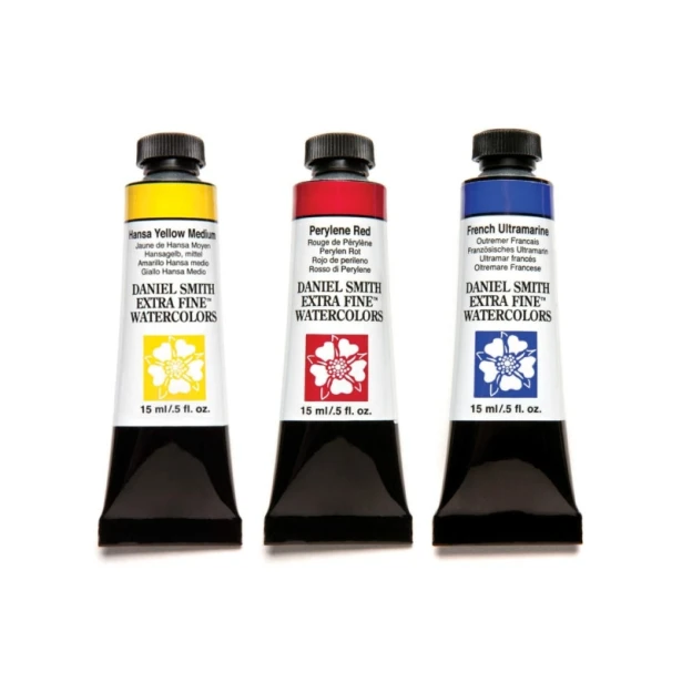 Primary Set, akwarele w tubkach Daniel Smith 3 x 15 ml
