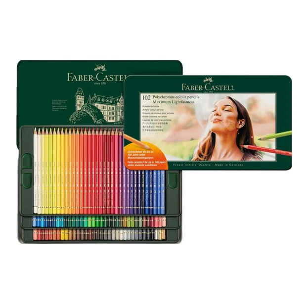 Kredki rysunkowe Polychromos, Faber-Castell, 102 kolory