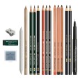 Discovery Set Dry Mediums zestaw Faber Castell, 17 el.