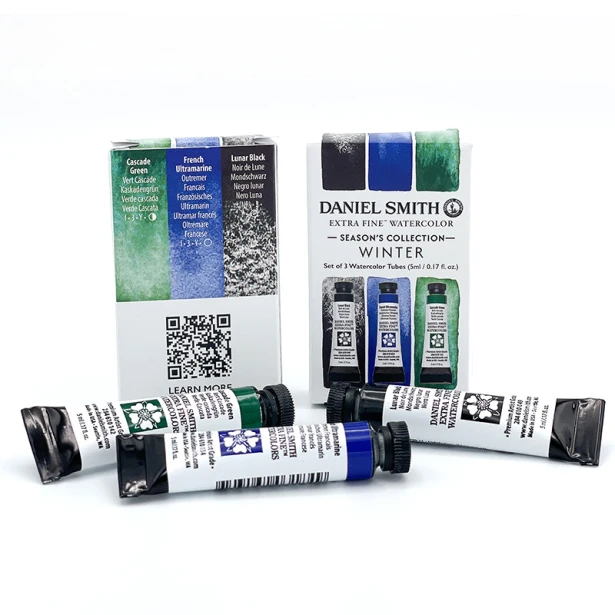 Winter Season's Collection, akwarele Daniel Smith tubki 3 x 5 ml