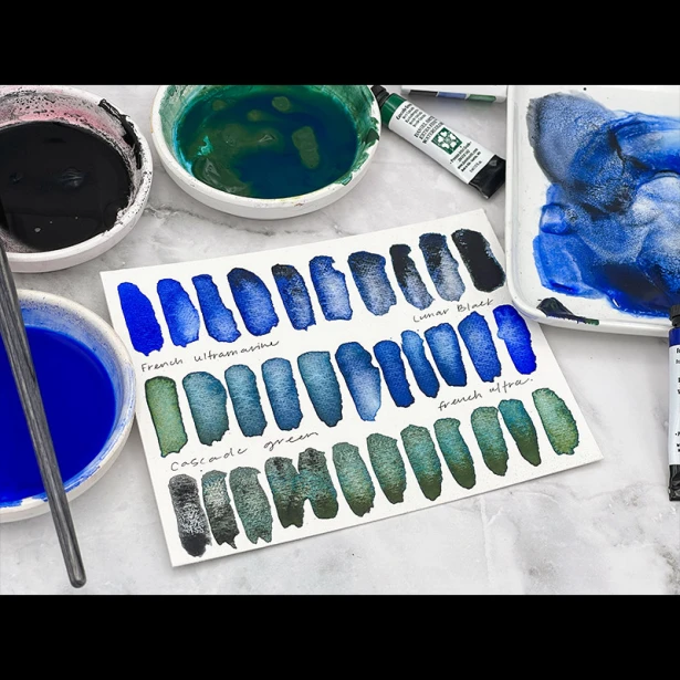 Winter Season's Collection, akwarele Daniel Smith tubki 3 x 5 ml