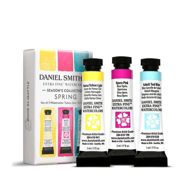 Spring Season's Collection, akwarele Daniel Smith tubki 3 x 5 ml
