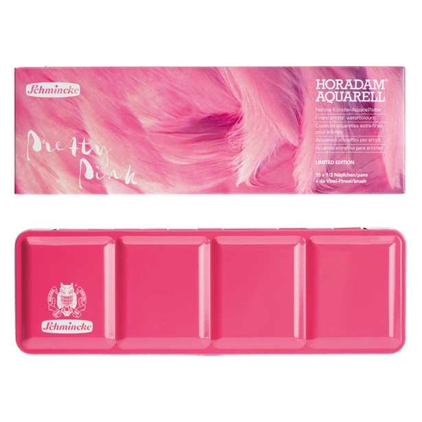 Pretty Pink akwarele Horadam Schmincke 12 + 3 kol.