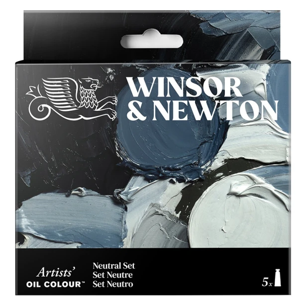 Neutral Set, zestaw farb olejnych Artists' W&amp;N, 5 x 37 ml
