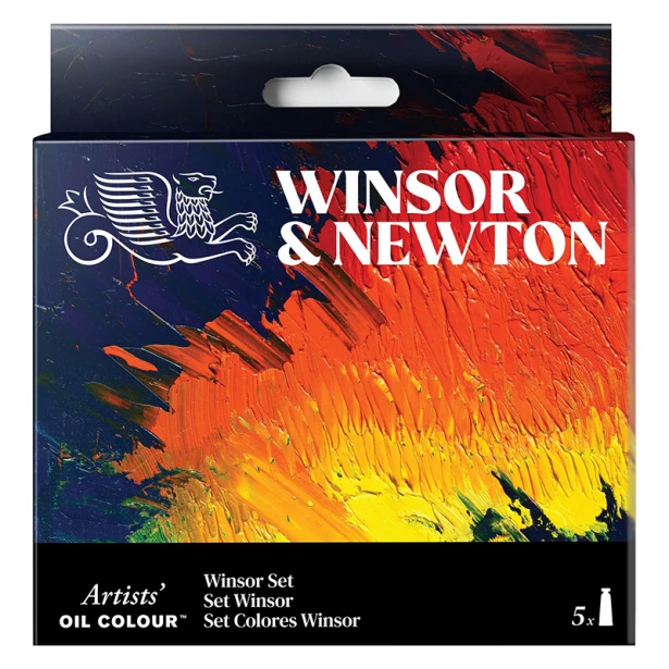 Winsor Set, zestaw farb olejnych Artists' W&amp;N, 5 x 37 ml